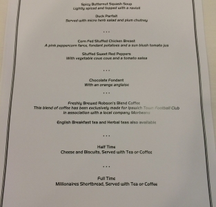 Ipswich Town FC Review Sport Hospitality Ticket